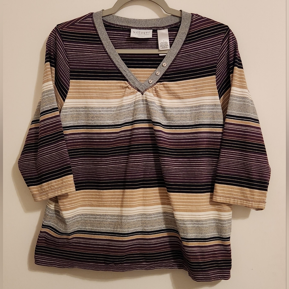 EUC Villager Plus Size Lightweight Knit Top Size 2